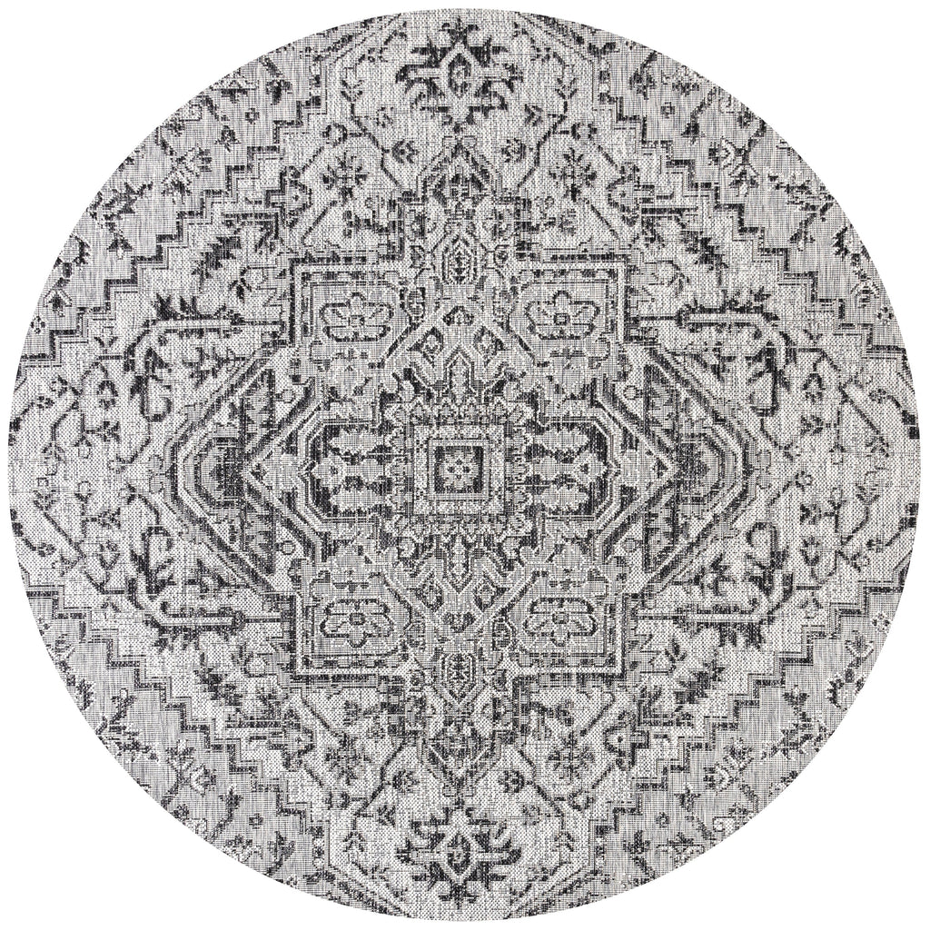 Estrella Bohemian Medallion Textured Weave Indoor/Outdoor Area Rug
