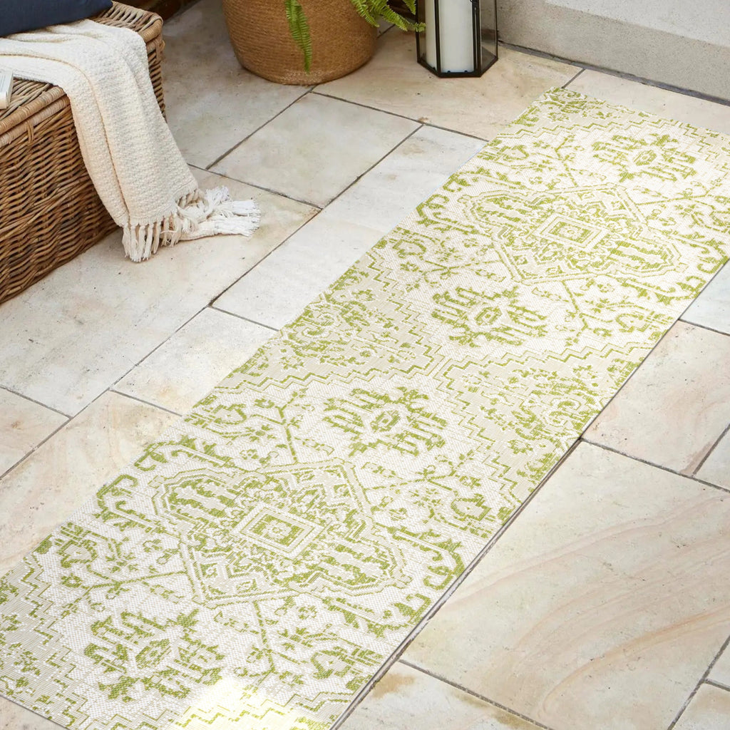 Estrella Bohemian Medallion Textured Weave Indoor/Outdoor Area Rug