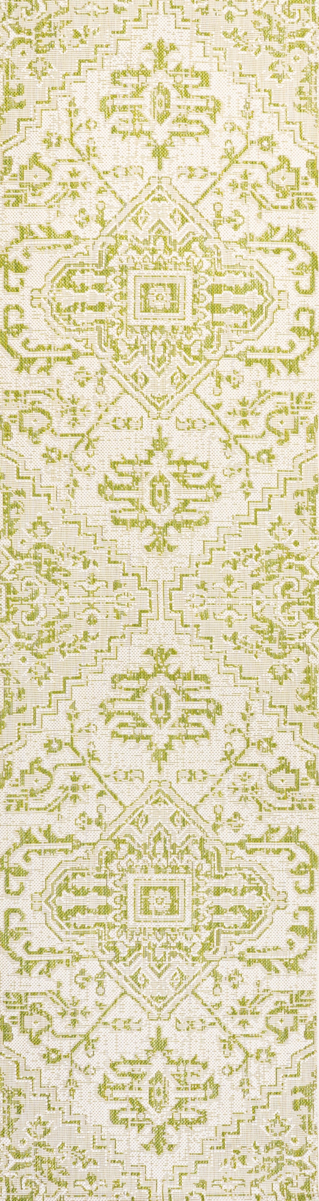 Estrella Bohemian Medallion Textured Weave Indoor/Outdoor Area Rug