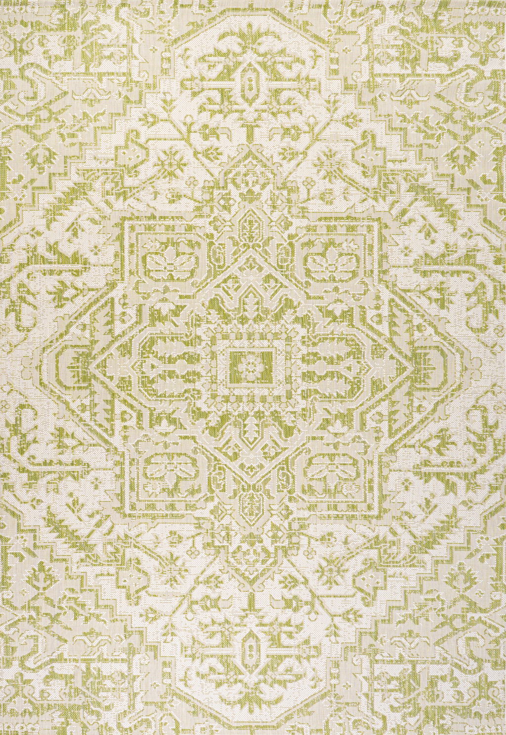 Estrella Bohemian Medallion Textured Weave Indoor/Outdoor Area Rug