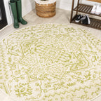 Estrella Bohemian Medallion Textured Weave Indoor/Outdoor Area Rug