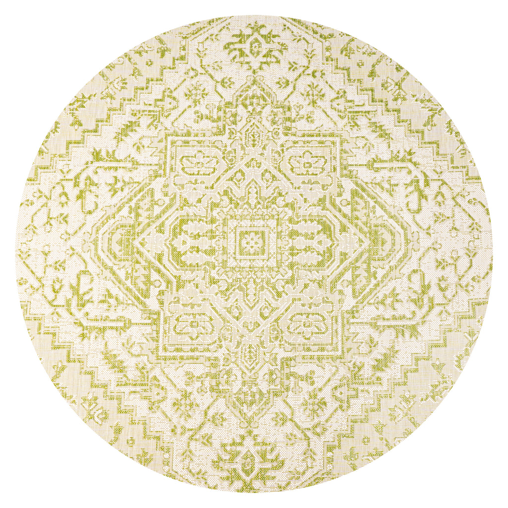 Estrella Bohemian Medallion Textured Weave Indoor/Outdoor Area Rug