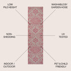 Estrella Bohemian Medallion Textured Weave Indoor/Outdoor Area Rug