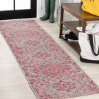 Estrella Bohemian Medallion Textured Weave Indoor/Outdoor Area Rug
