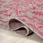 Estrella Bohemian Medallion Textured Weave Indoor/Outdoor Area Rug