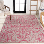 Estrella Bohemian Medallion Textured Weave Indoor/Outdoor Area Rug