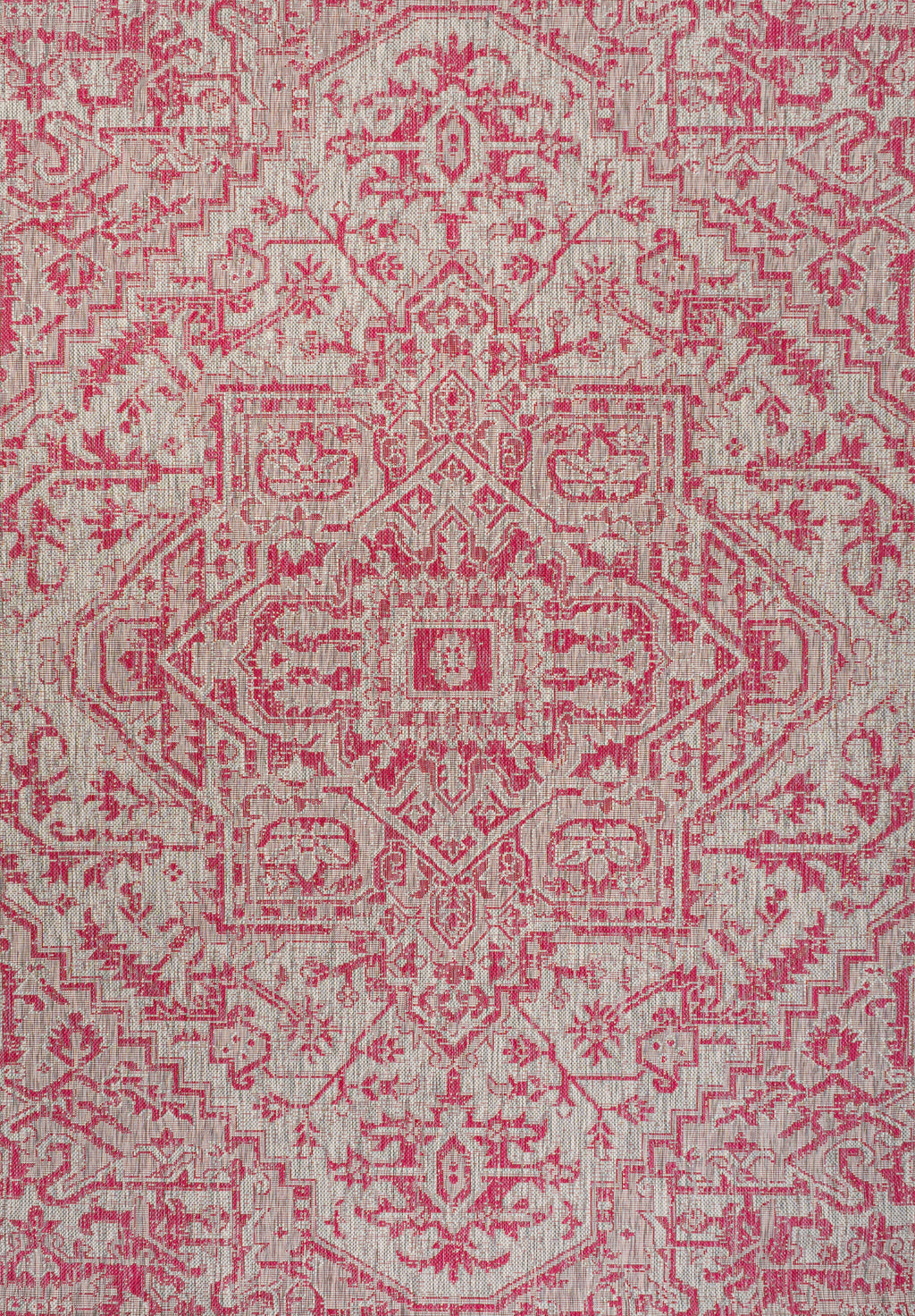Estrella Bohemian Medallion Textured Weave Indoor/Outdoor Area Rug