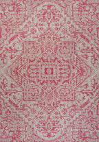 Estrella Bohemian Medallion Textured Weave Indoor/Outdoor Area Rug