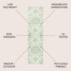 Estrella Bohemian Medallion Textured Weave Indoor/Outdoor Area Rug