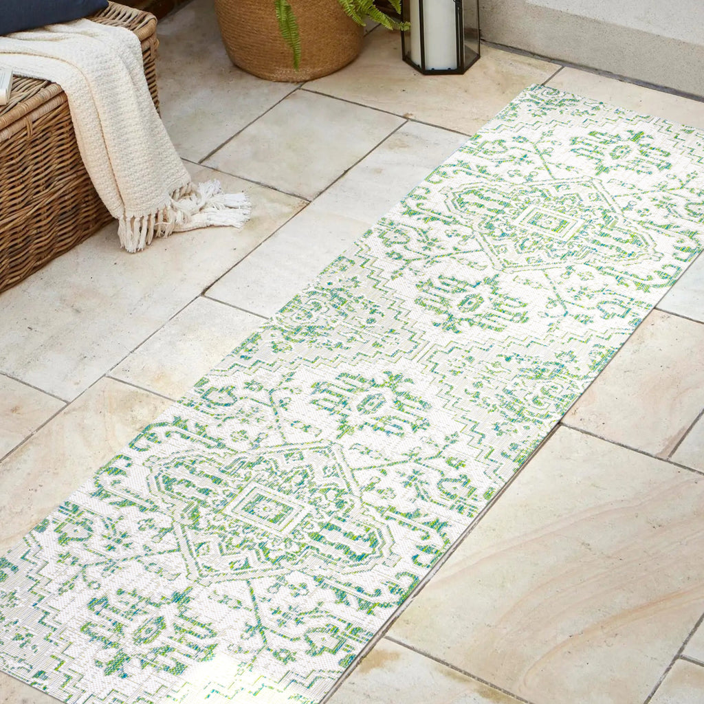 Estrella Bohemian Medallion Textured Weave Indoor/Outdoor Area Rug