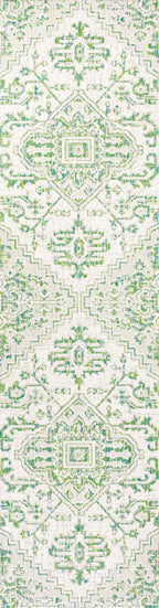Estrella Bohemian Medallion Textured Weave Indoor/Outdoor Area Rug