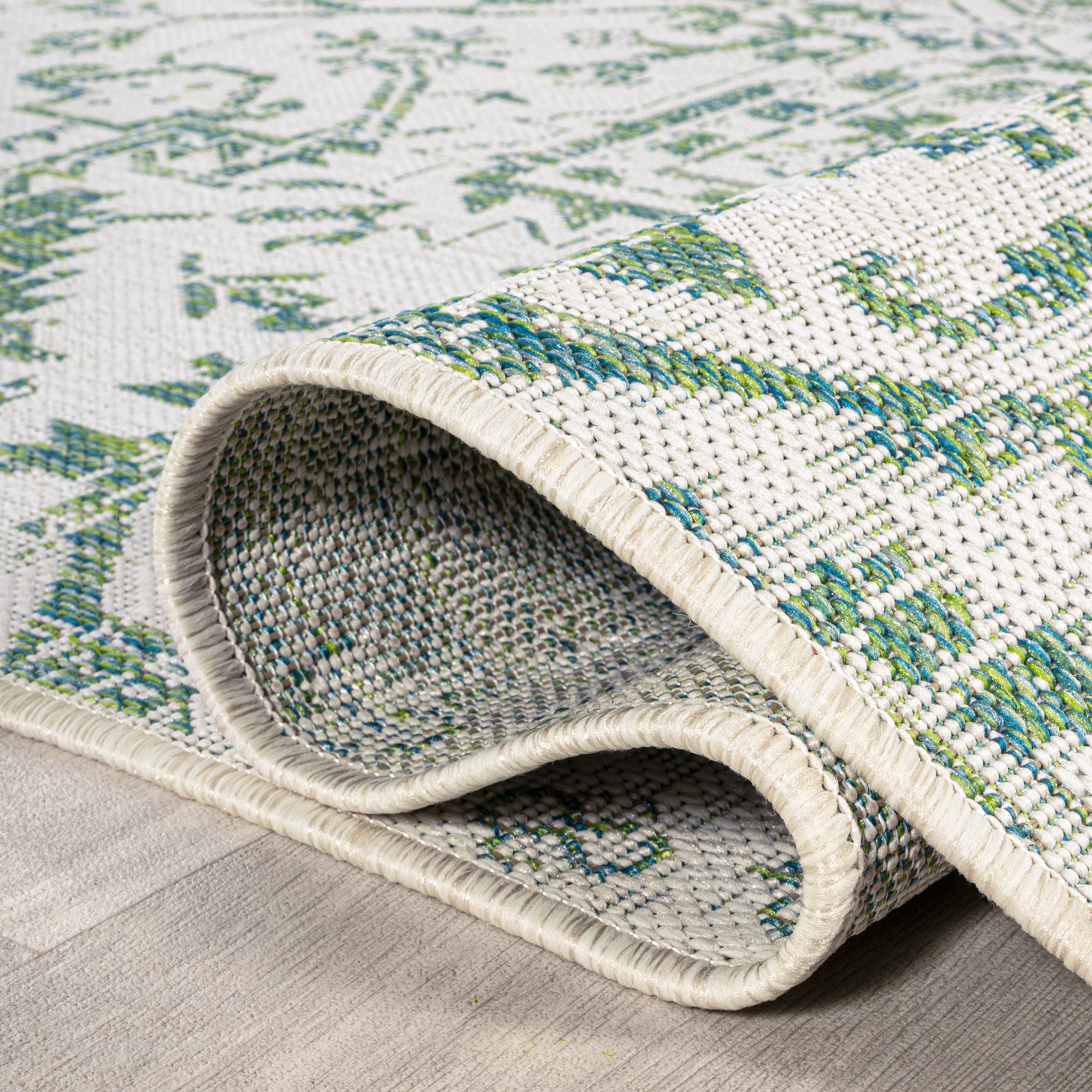 Estrella Bohemian Medallion Textured Weave Indoor/Outdoor Area Rug