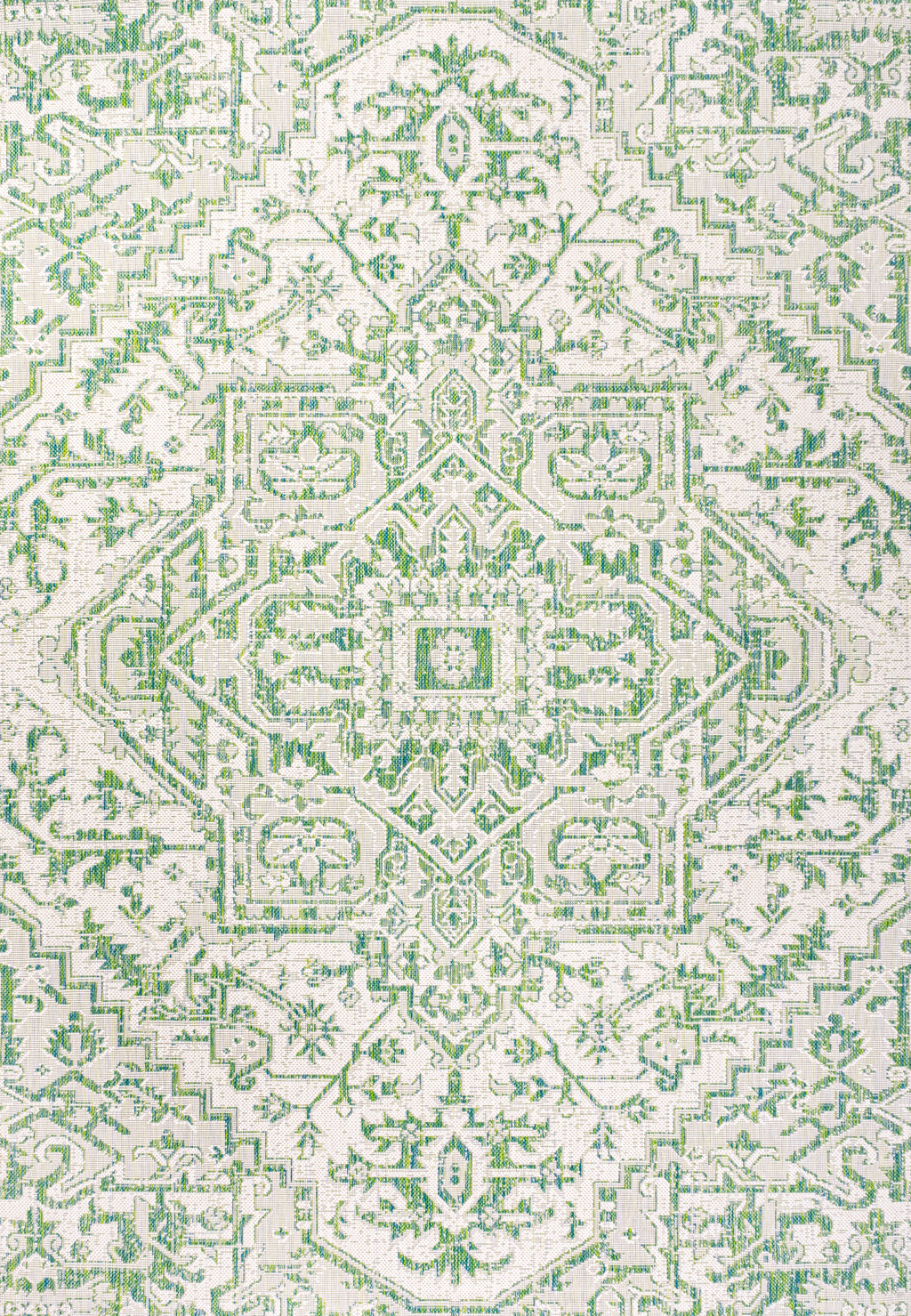 Estrella Bohemian Medallion Textured Weave Indoor/Outdoor Area Rug