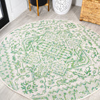 Estrella Bohemian Medallion Textured Weave Indoor/Outdoor Area Rug