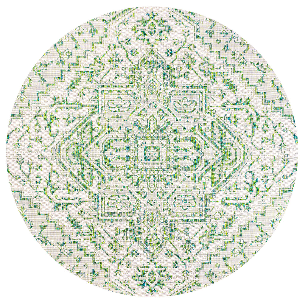 Estrella Bohemian Medallion Textured Weave Indoor/Outdoor Area Rug