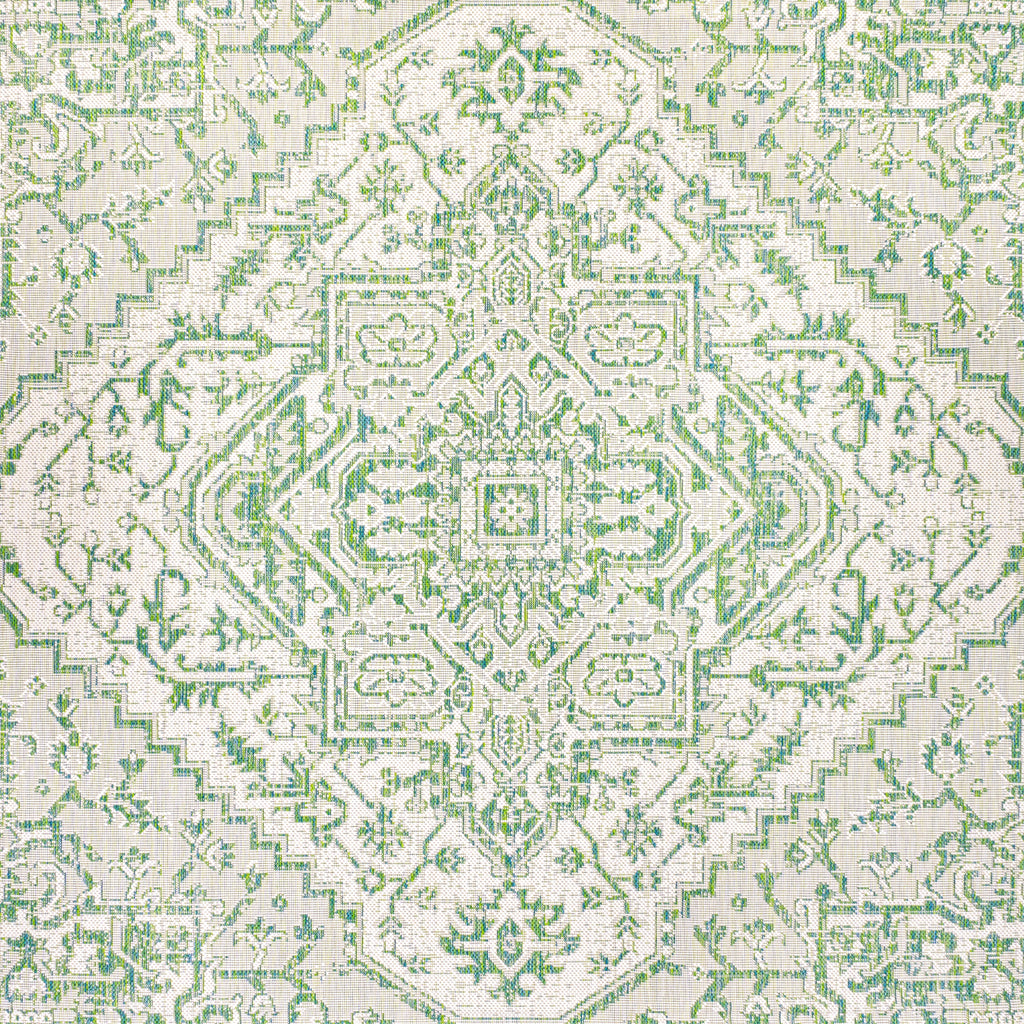 Estrella Bohemian Medallion Textured Weave Indoor/Outdoor Area Rug