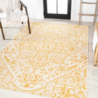 Estrella Bohemian Medallion Textured Weave Indoor/Outdoor Area Rug