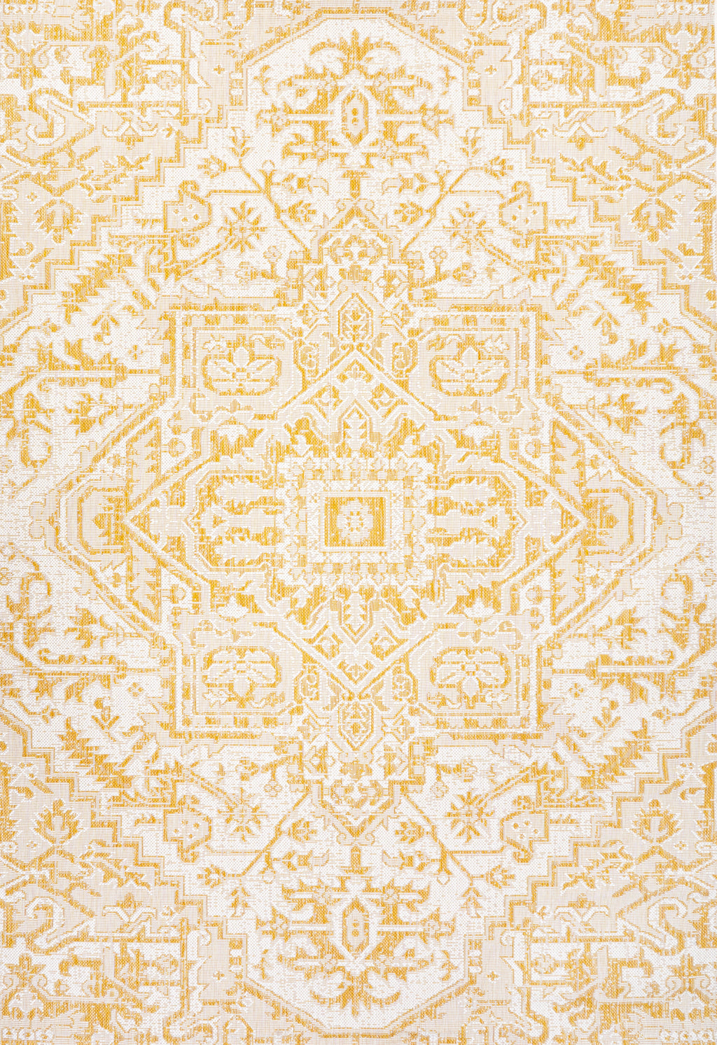 Estrella Bohemian Medallion Textured Weave Indoor/Outdoor Area Rug