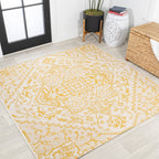 Estrella Bohemian Medallion Textured Weave Indoor/Outdoor Area Rug