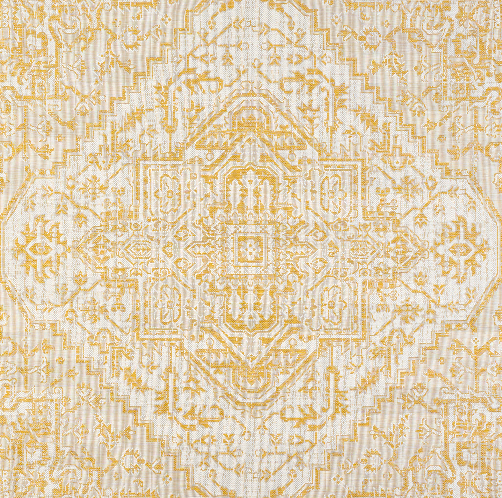 Estrella Bohemian Medallion Textured Weave Indoor/Outdoor Area Rug