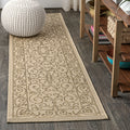 Charleston Vintage Filigree Textured Weave Indoor/Outdoor Area Rug