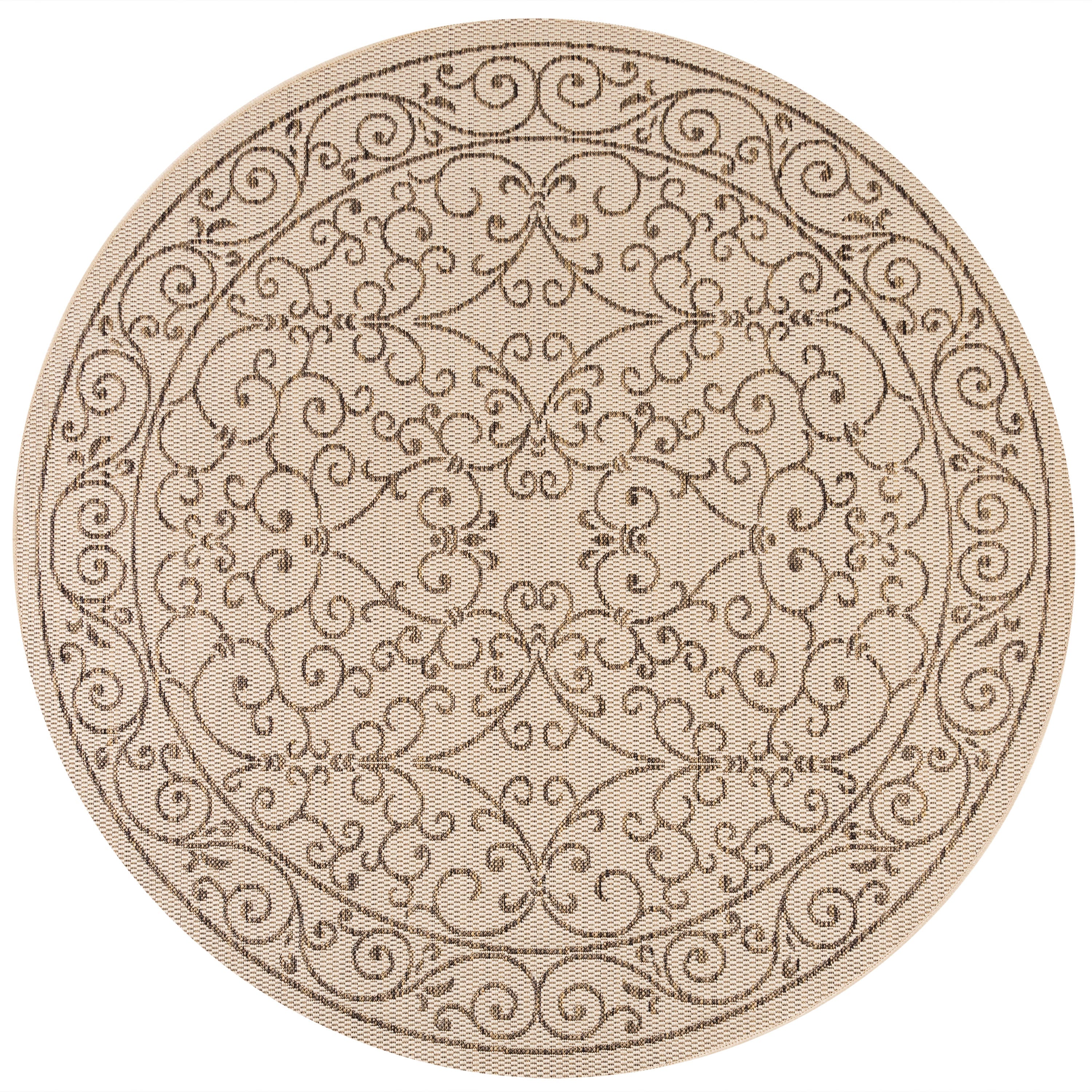 Charleston Vintage Filigree Textured Weave Indoor/Outdoor Area Rug