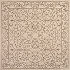 Charleston Vintage Filigree Textured Weave Indoor/Outdoor Area Rug