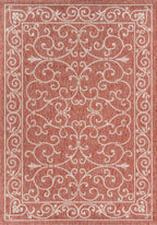 Charleston Vintage Filigree Textured Weave Indoor/Outdoor Area Rug
