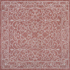 Charleston Vintage Filigree Textured Weave Indoor/Outdoor Area Rug