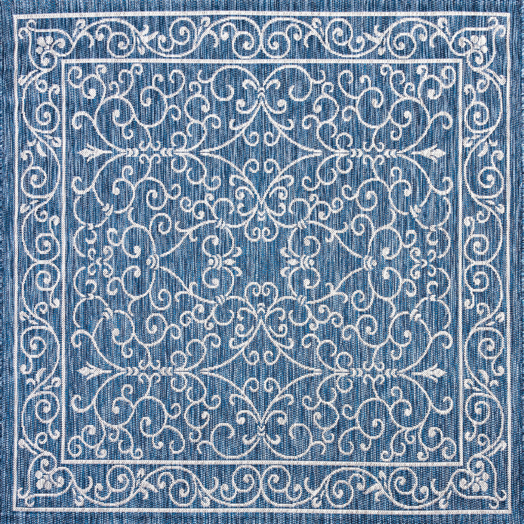 Charleston Vintage Filigree Textured Weave Indoor/Outdoor Area Rug