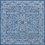 Charleston Vintage Filigree Textured Weave Indoor/Outdoor Area Rug