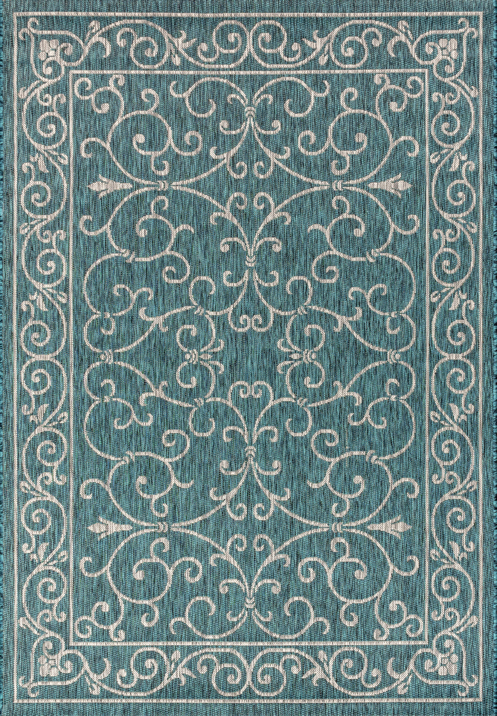 Charleston Vintage Filigree Textured Weave Indoor/Outdoor Area Rug
