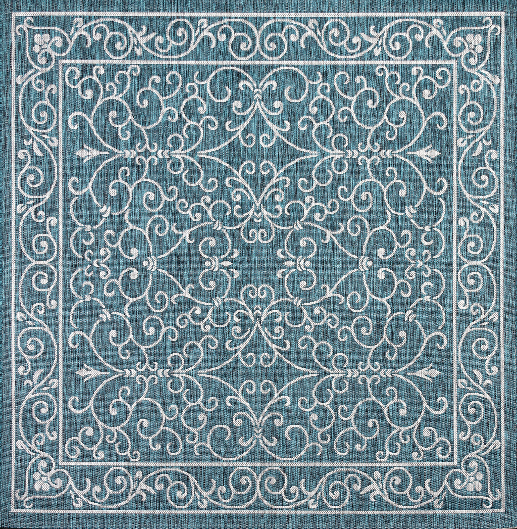 Charleston Vintage Filigree Textured Weave Indoor/Outdoor Area Rug