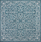 Charleston Vintage Filigree Textured Weave Indoor/Outdoor Area Rug