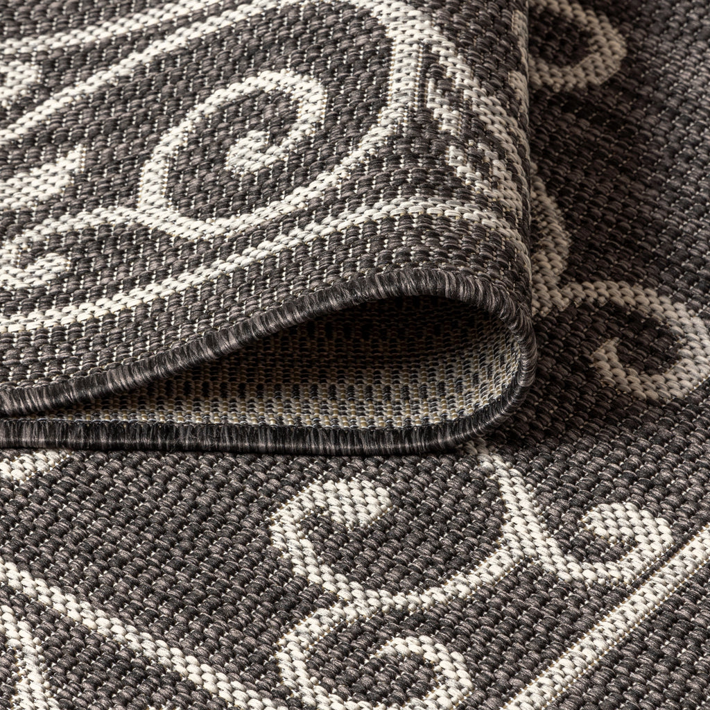 Charleston Vintage Filigree Textured Weave Indoor/Outdoor Area Rug