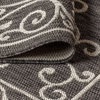 Charleston Vintage Filigree Textured Weave Indoor/Outdoor Area Rug