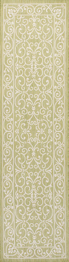 Charleston Vintage Filigree Textured Weave Indoor/Outdoor Area Rug