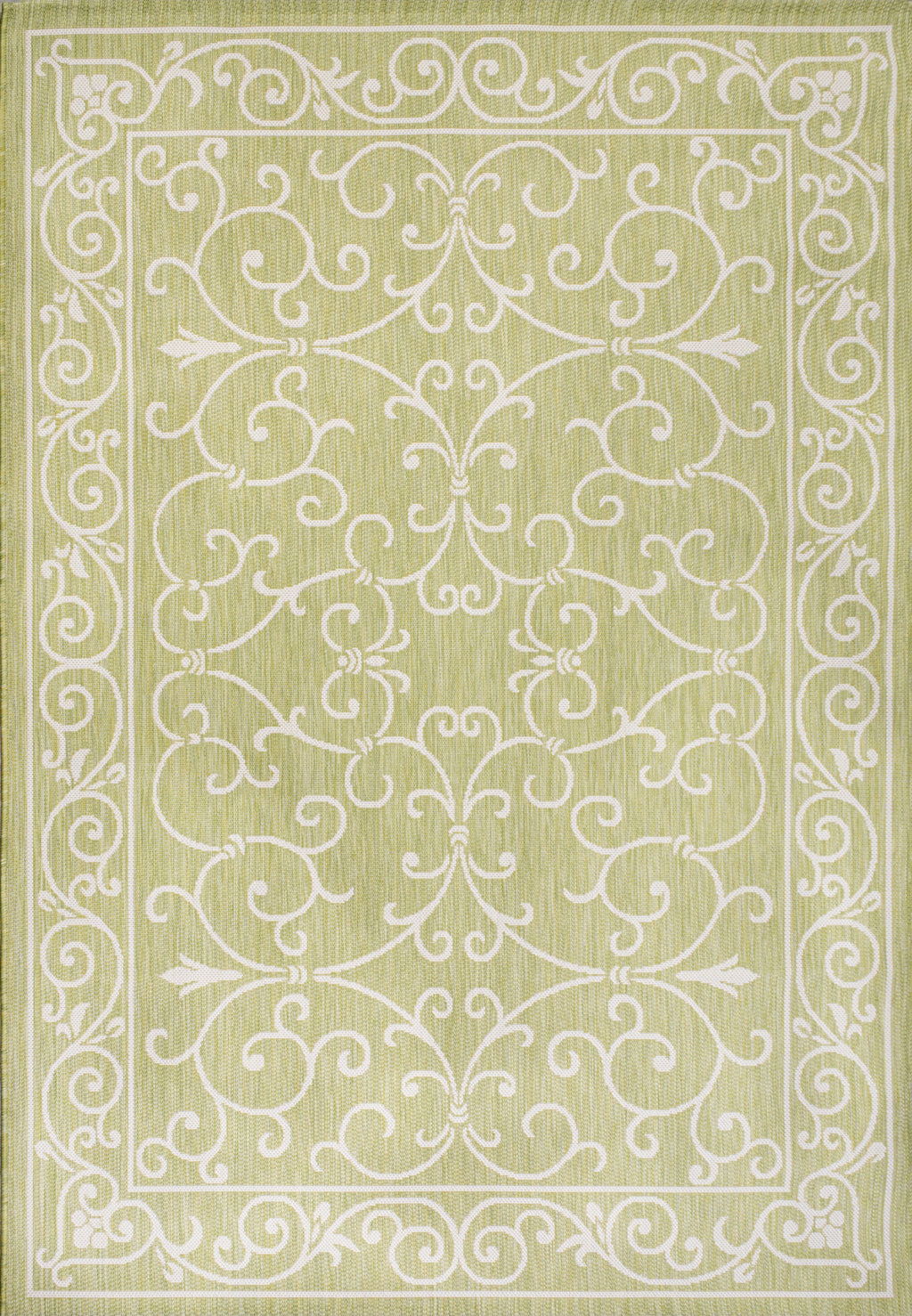 Charleston Vintage Filigree Textured Weave Indoor/Outdoor Area Rug