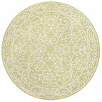 Charleston Vintage Filigree Textured Weave Indoor/Outdoor Area Rug