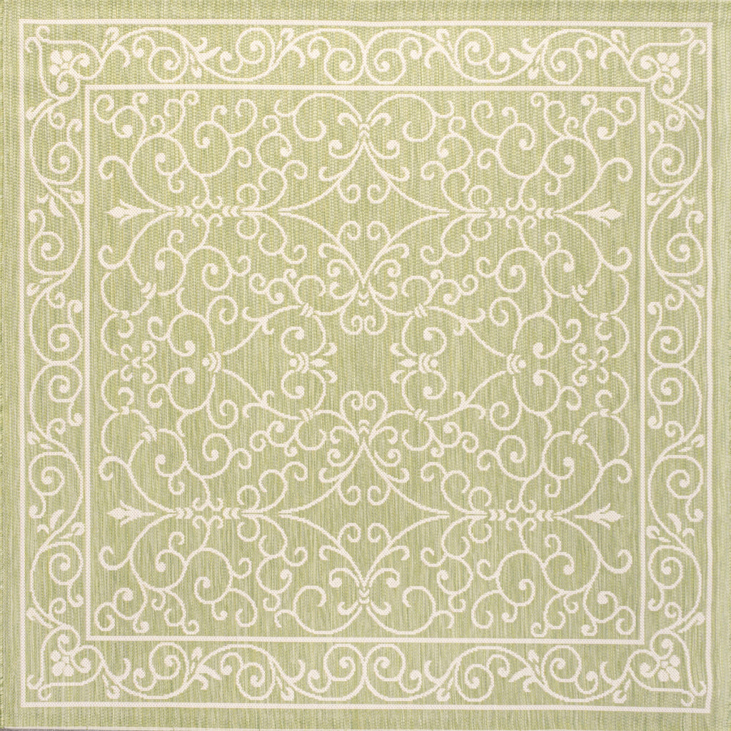 Charleston Vintage Filigree Textured Weave Indoor/Outdoor Area Rug