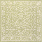 Charleston Vintage Filigree Textured Weave Indoor/Outdoor Area Rug