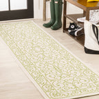 Charleston Vintage Filigree Textured Weave Indoor/Outdoor Area Rug