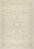 Charleston Vintage Filigree Textured Weave Indoor/Outdoor Area Rug