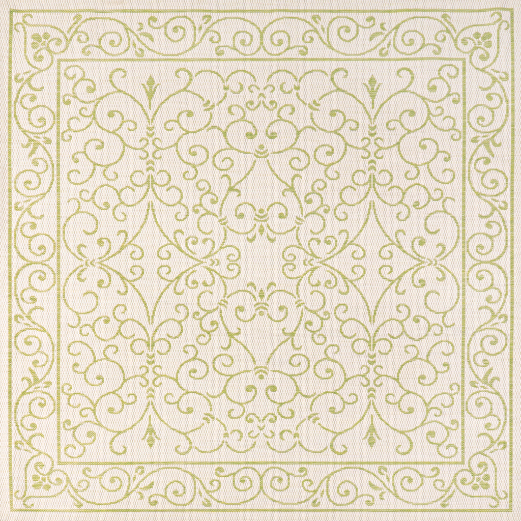 Charleston Vintage Filigree Textured Weave Indoor/Outdoor Area Rug
