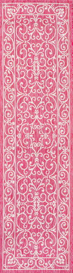 Charleston Vintage Filigree Textured Weave Indoor/Outdoor Area Rug
