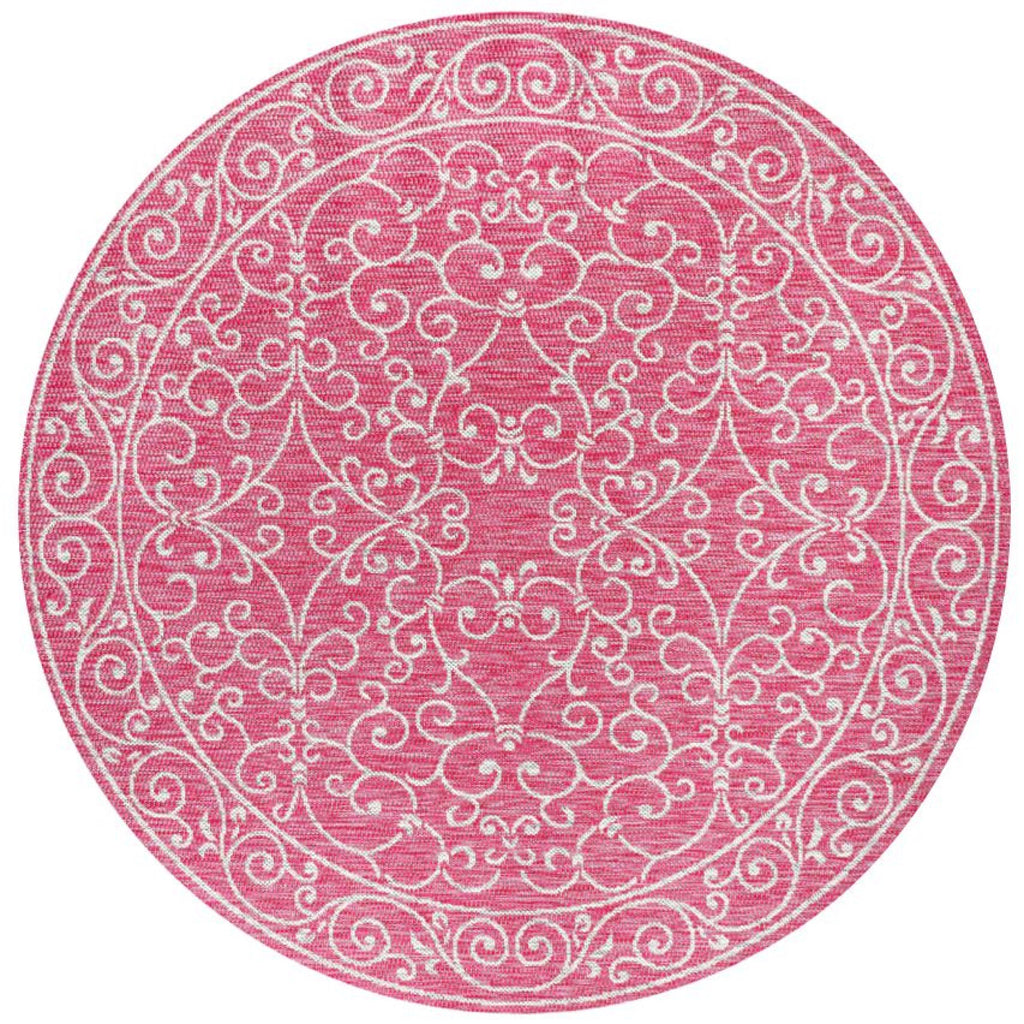 Charleston Vintage Filigree Textured Weave Indoor/Outdoor Area Rug