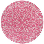 Charleston Vintage Filigree Textured Weave Indoor/Outdoor Area Rug