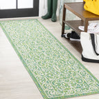 Charleston Vintage Filigree Textured Weave Indoor/Outdoor Area Rug
