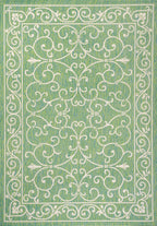 Charleston Vintage Filigree Textured Weave Indoor/Outdoor Area Rug