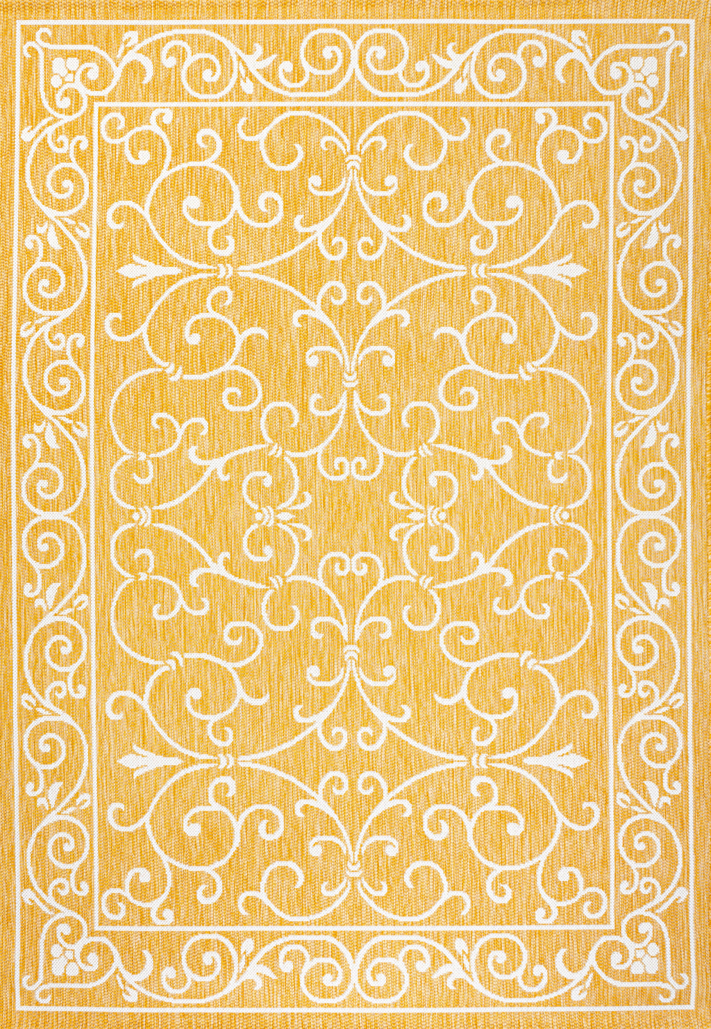 Charleston Vintage Filigree Textured Weave Indoor/Outdoor Area Rug